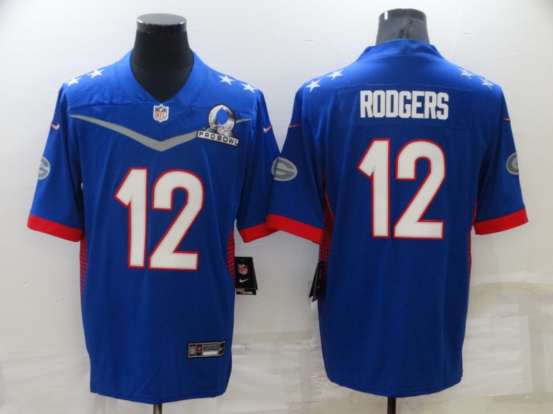 Aaron Rodgers Royal 2022 NFC Pro Bowl Game Jersey