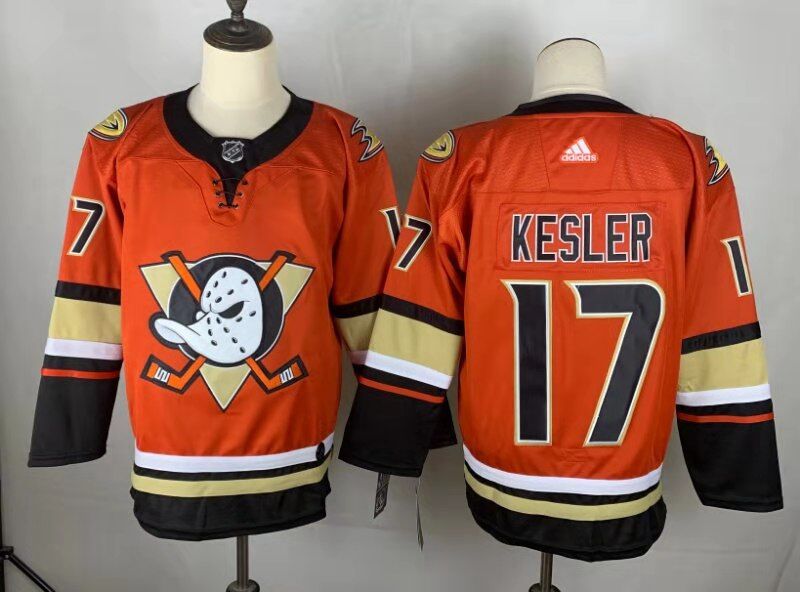 Men's Anaheim Ducks Ryan Kesler #17 Alternate Orange 2019-20 Breakaway Player Jersey