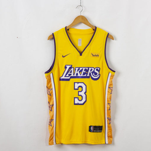 Anthony Davis #3 Los Angeles Lakers 2019-20 City Edition Swingman Gold Jersey