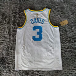 Anthony Davis #3 Los Angeles Lakers 2022-23 Classic Edition White Jersey back