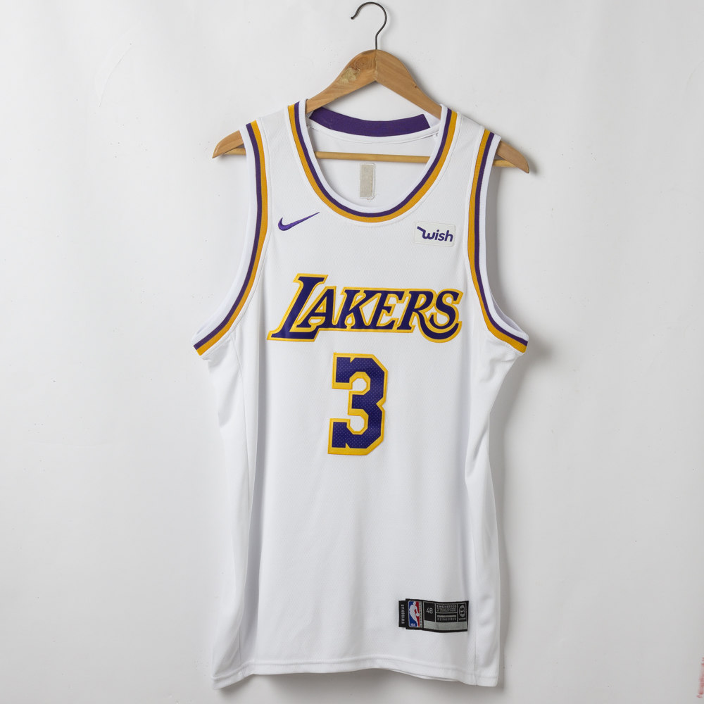 Anthony Davis #3 Los Angeles Lakers Association Edition White Jersey