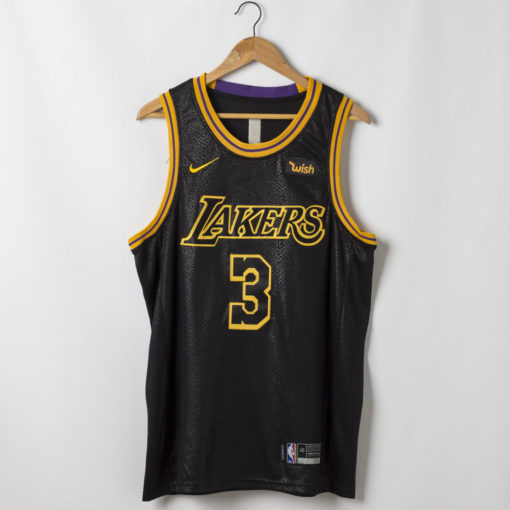 Anthony Davis #3 Los Angeles Lakers Black Mamba Inspired City Jersey