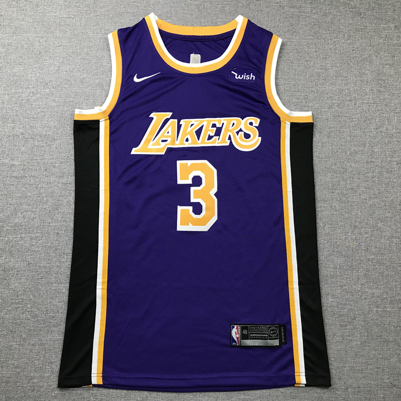 Anthony Davis 3 Los Angeles Lakers Purple 2019-20 Statement Edition Jersey