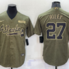 Austin Riley #27 Atlanta Braves Olive 2022 Salute To Service Jersey