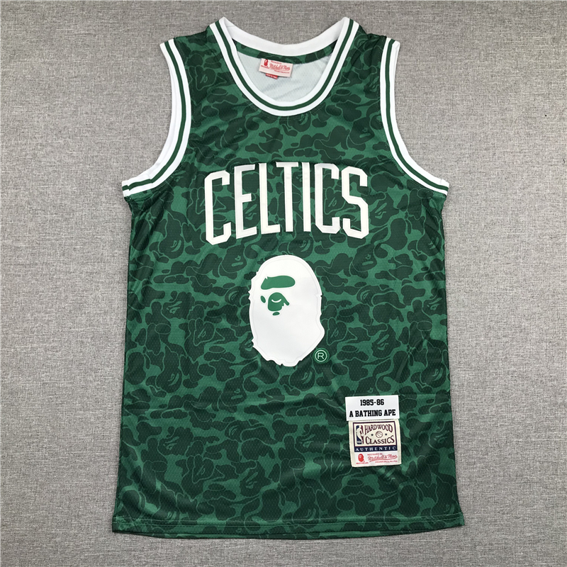 BAPE 93 Celtics Green ABC Basketball Swingman Jersey