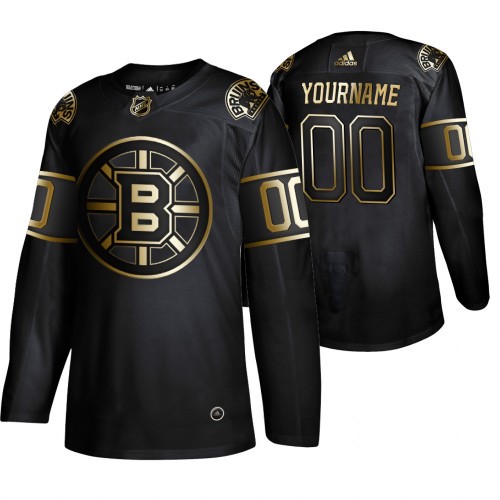 Men's Boston Bruins 2019 Black Golden Edition Custom Jersey