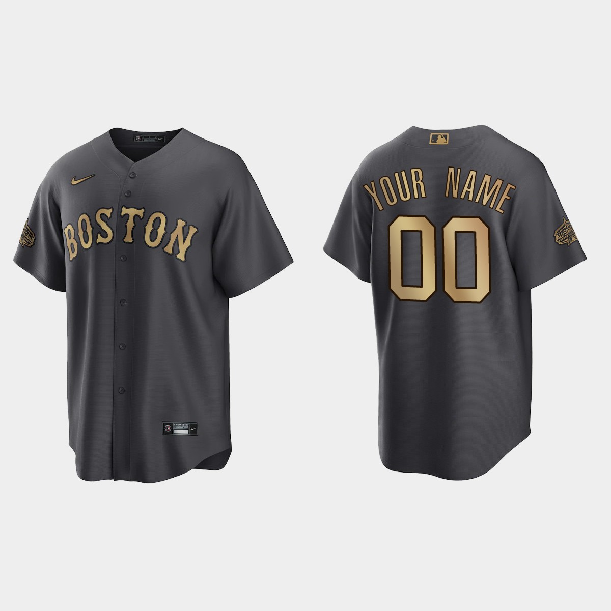 Boston Red Sox Custom 2022 MLB All-Star Game Jersey - Charcoal