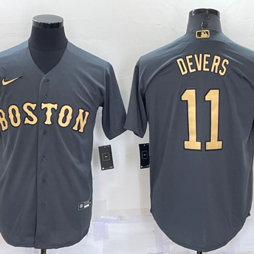 Boston Red Sox #11 Rafael Devers 2022 MLB All-Star Game Jersey - Charcoal