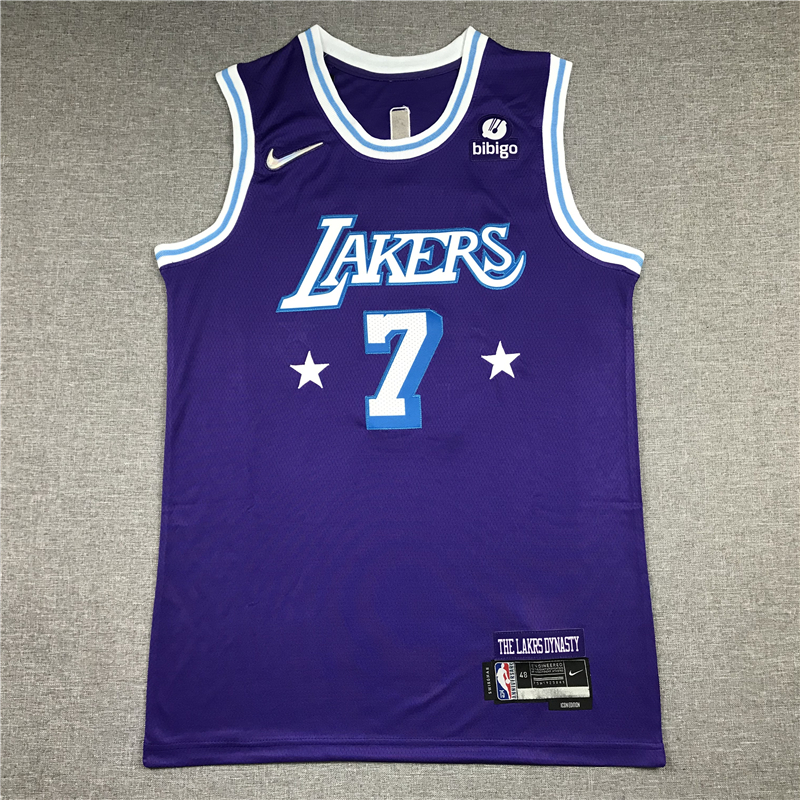 Carmelo Anthony 7 Los Angeles Lakers 2021-22 City Edition Purple Swingman Jersey