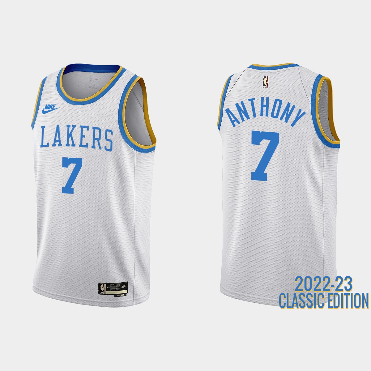 Carmelo Anthony #7 Los Angeles Lakers 2022-23 Classic Edition White Jersey