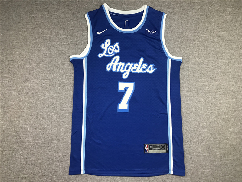 Carmelo Anthony 7 Los Angeles Lakers Blue 2021 Classic Edition Swingman Jersey