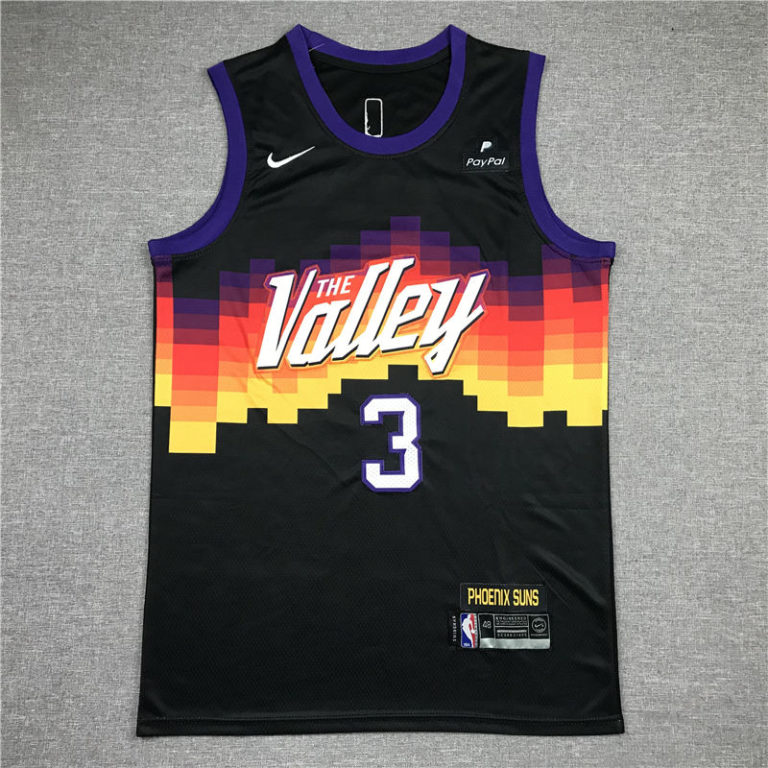 Chris Paul 3 Phoenix Suns 2020-21 City Edition The Valley Black Jersey