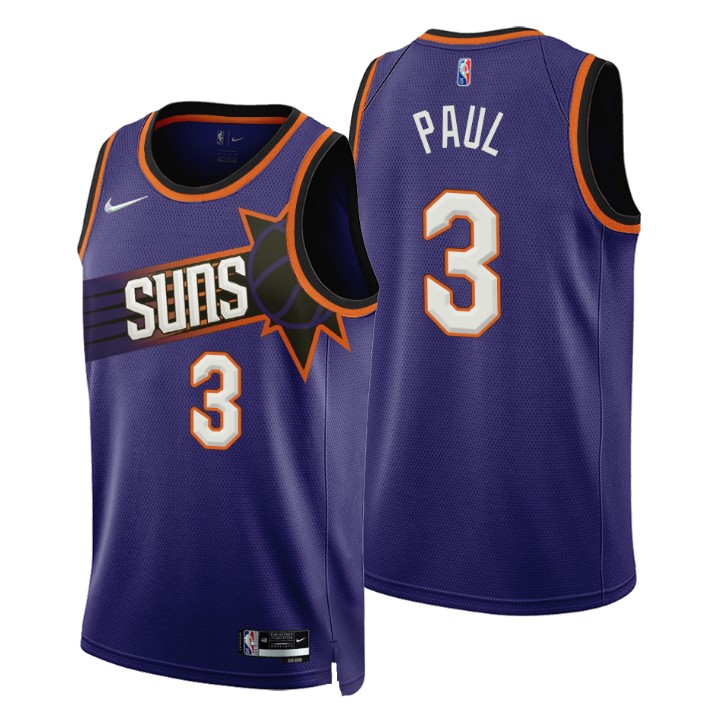 Chris Paul 3 Phoenix Suns 2022-23 Purple Icon Edition Jersey