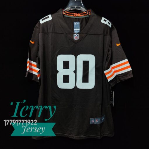 Cleveland Browns #80 Jarvis Landry Brown Game Player Jersey