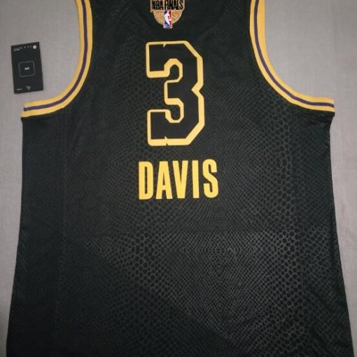 Anthony Davis #3 Los Angeles Lakers Final city edition Black jersey with Love path