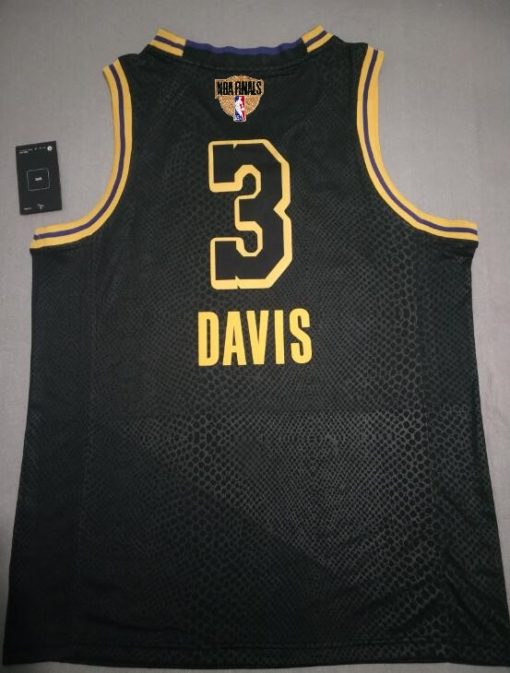 Anthony Davis #3 Los Angeles Lakers Final city edition Black jersey with Love path