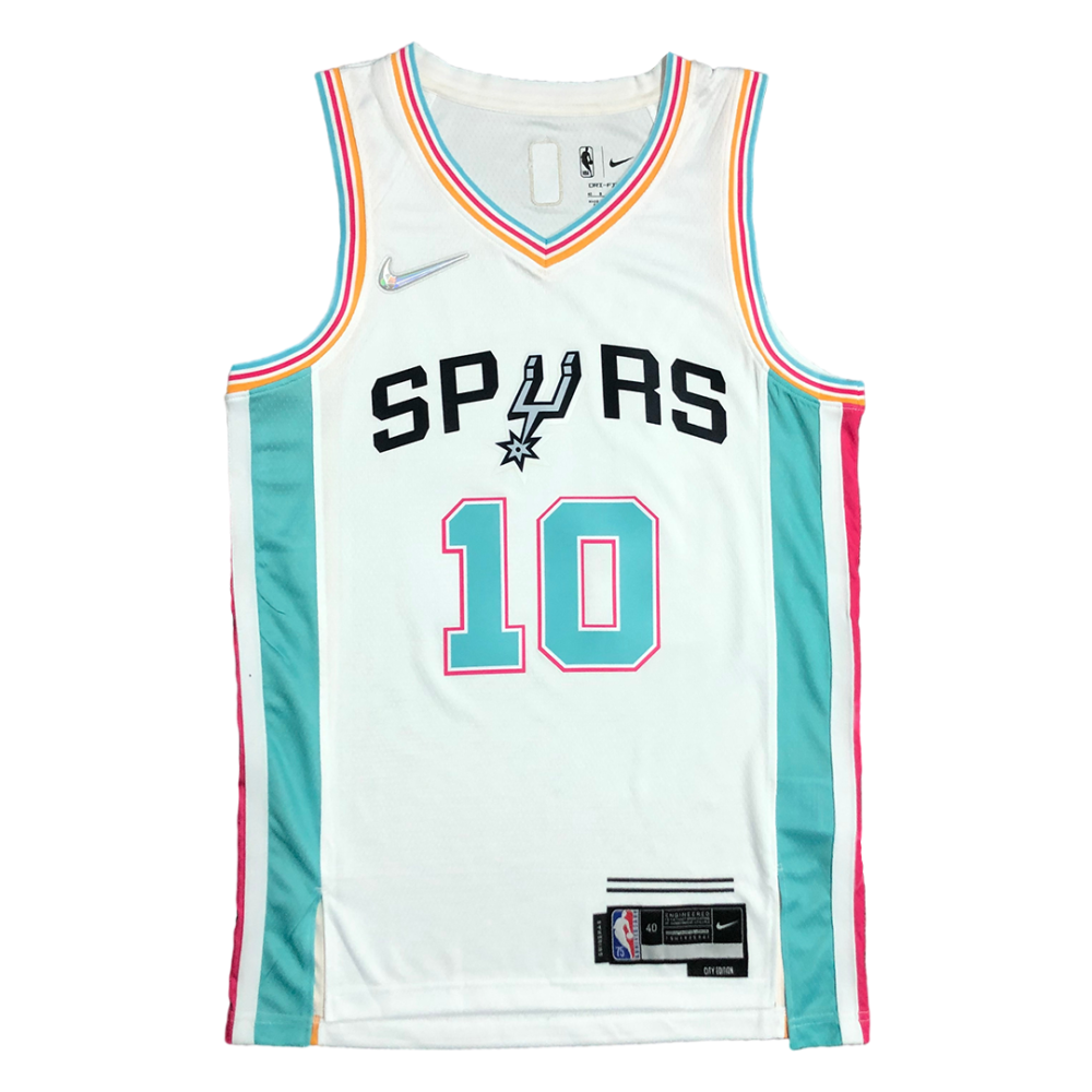 DeMar DeRozan #10 San Antonio Spurs Jersey Swingman 2021-22 White - City Edition