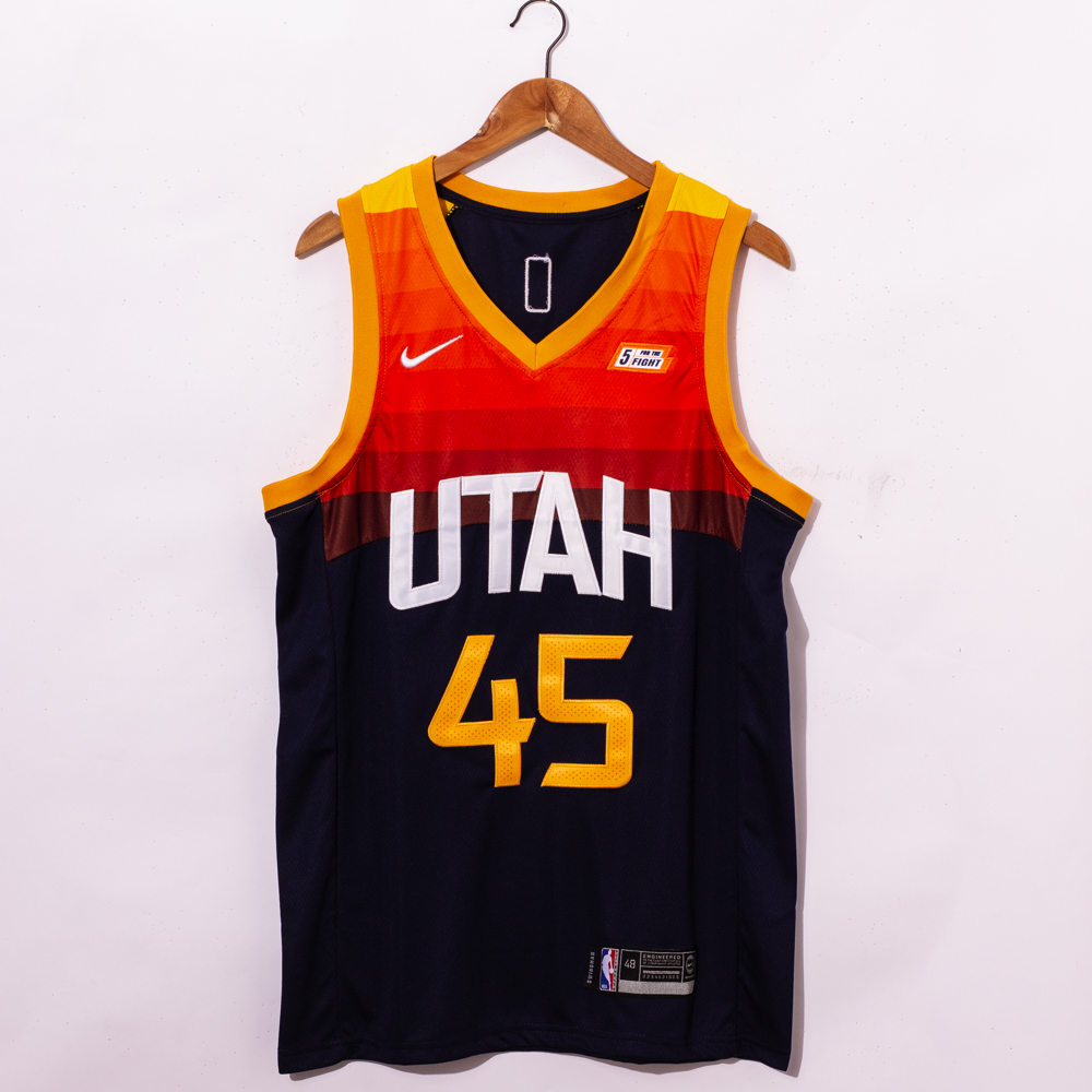 Donovan Mitchell #45 Utah Jazz 2021 Black City Edition Swingman Jersey