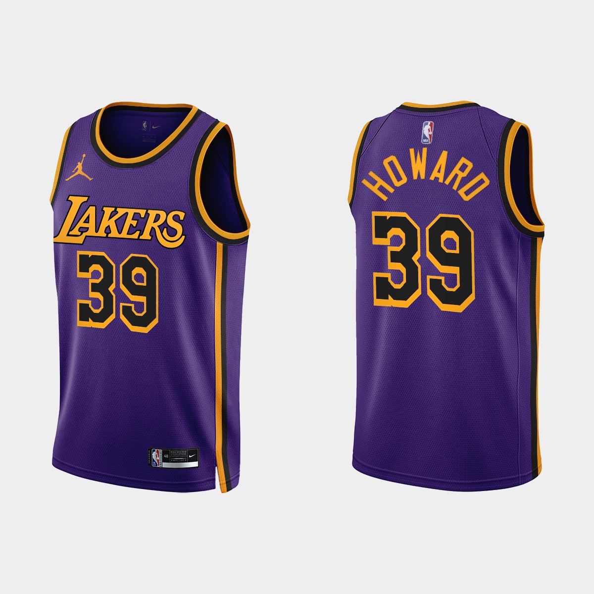 Dwight Howard #39 Los Angeles Lakers 2022-23 Purple Statement Edition Jersey