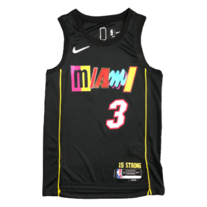 Dwyane Wade #3 Miami Heat Jersey Swingman 2021-22 Black - City Edition