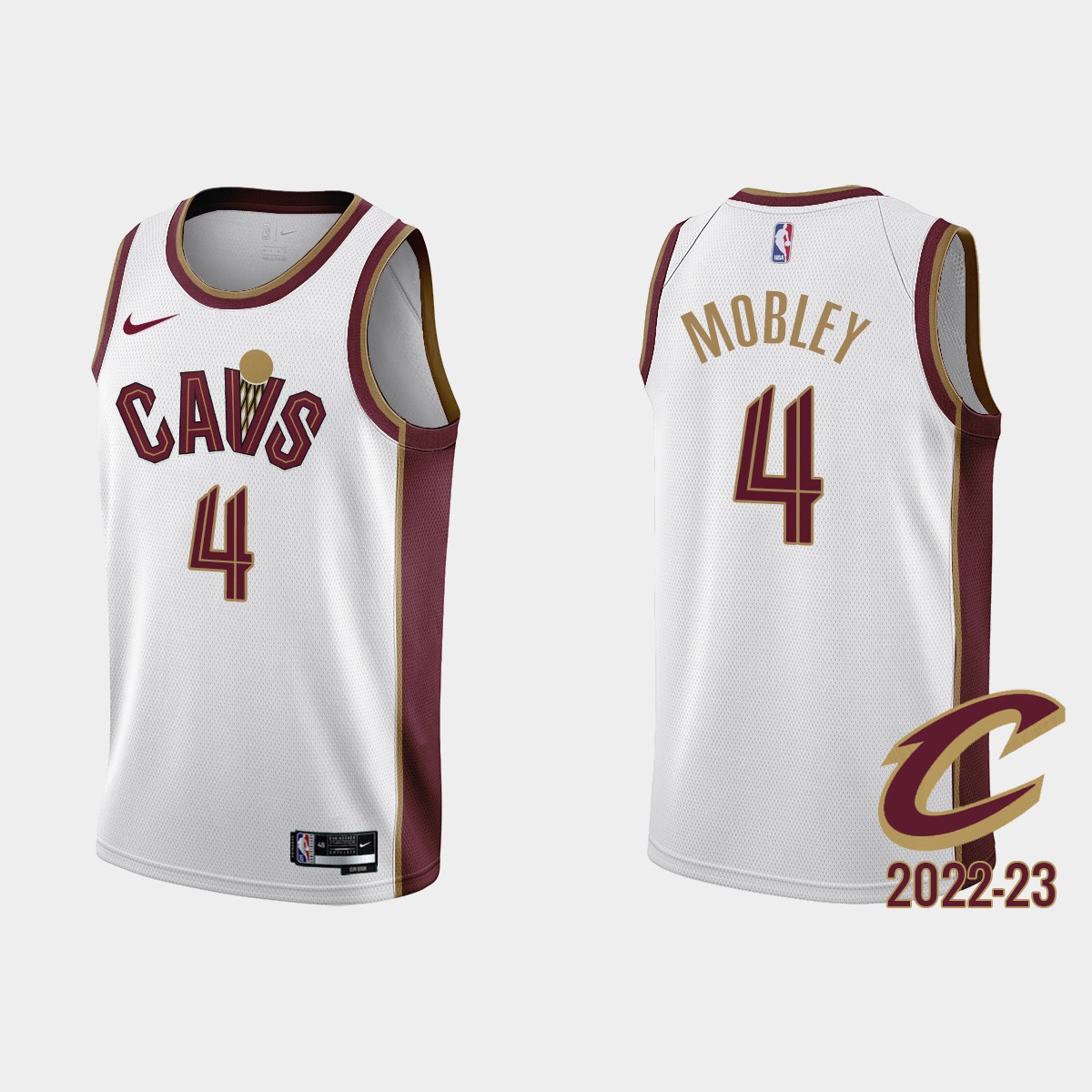 Evan Mobley #4 Cleveland Cavaliers 2022-23 White Association Edition Jersey