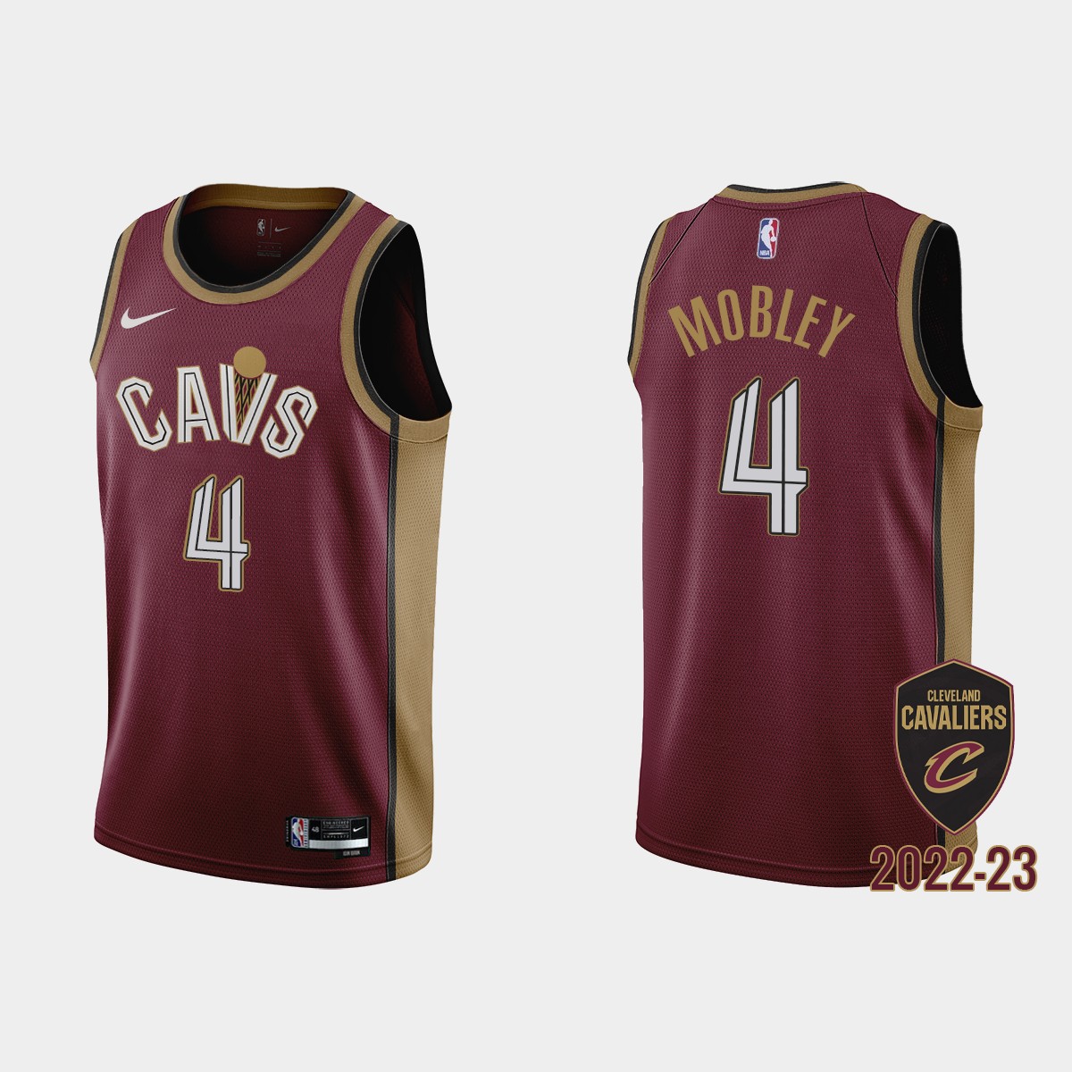 Evan Mobley #4 Cleveland Cavaliers 2022-23 Wine City Edition Jersey