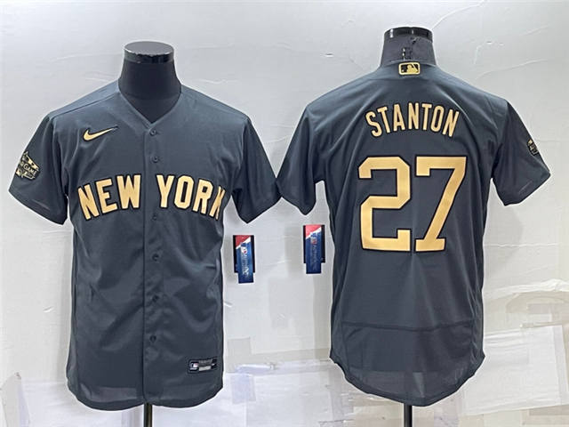 Giancarlo Stanton New York Yankees 2022 All-Star Game Flex Base Jersey – Charcoal