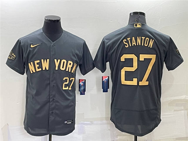 Giancarlo Stanton New York Yankees 2022 MLB All-Star Game Flex Base Jersey – Charcoal