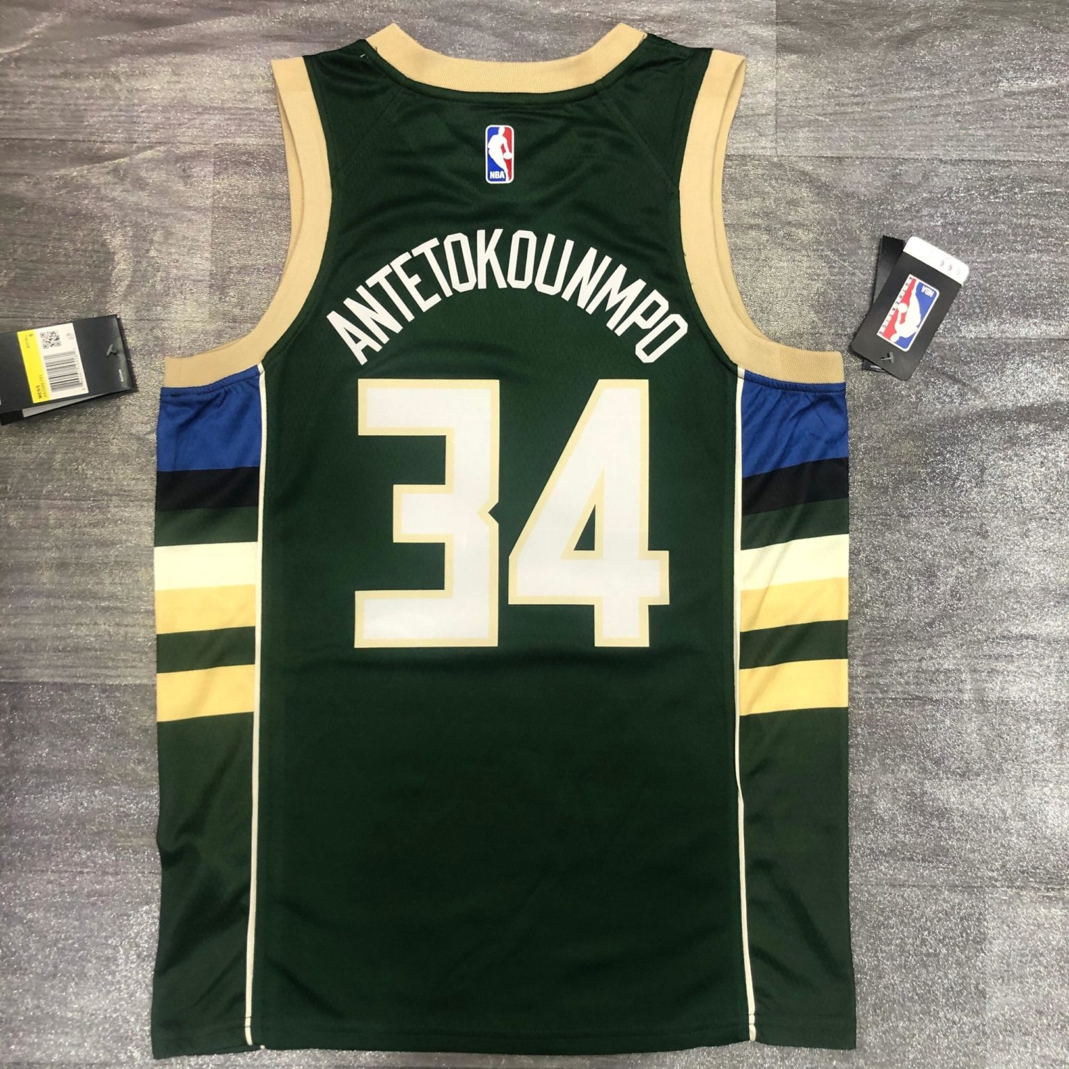 Giannis Antetokounmpo 34 Milwaukee Bucks 2021 Green Icon Edition Jersey ...