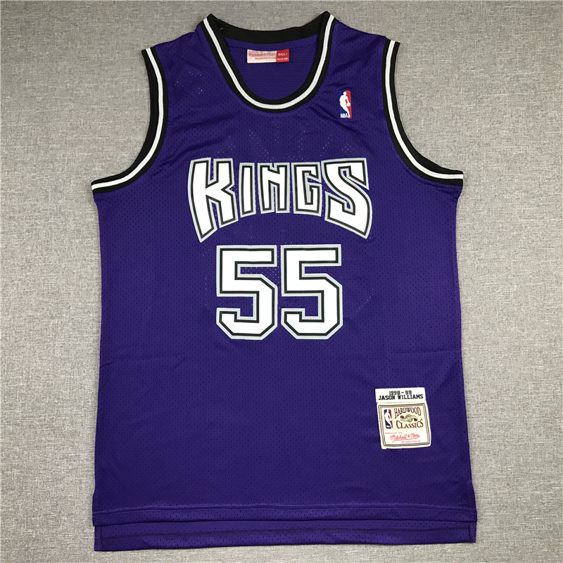 Jason Williams 55 Sacramento Kings 1998-99 Alternate Purple Jersey