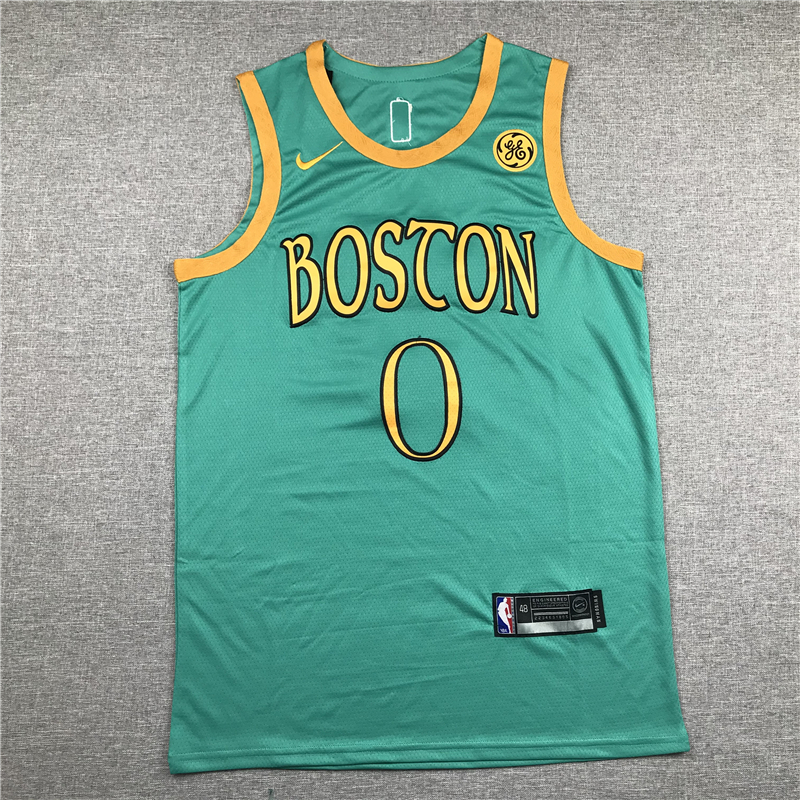 Jayson Tatum 0 Boston Celtics 2020 Green City Edition Swingman Jersey