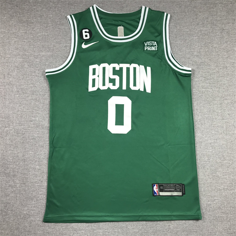 Jayson Tatum 0 Boston Celtics Kelly Green 2022-23 Icon Edition Jersey
