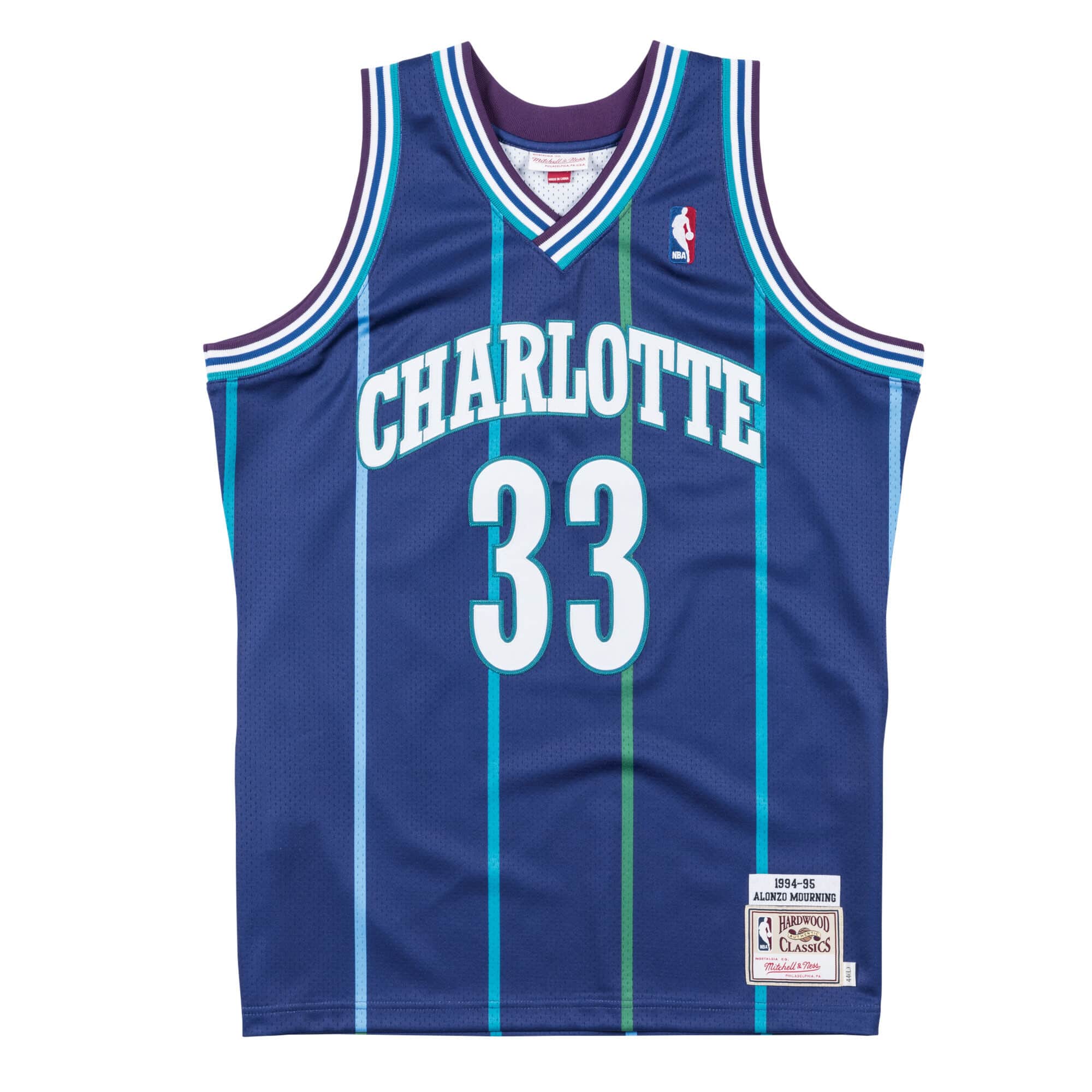 Jersey Charlotte Hornets 1994-95 Alonzo Mourning