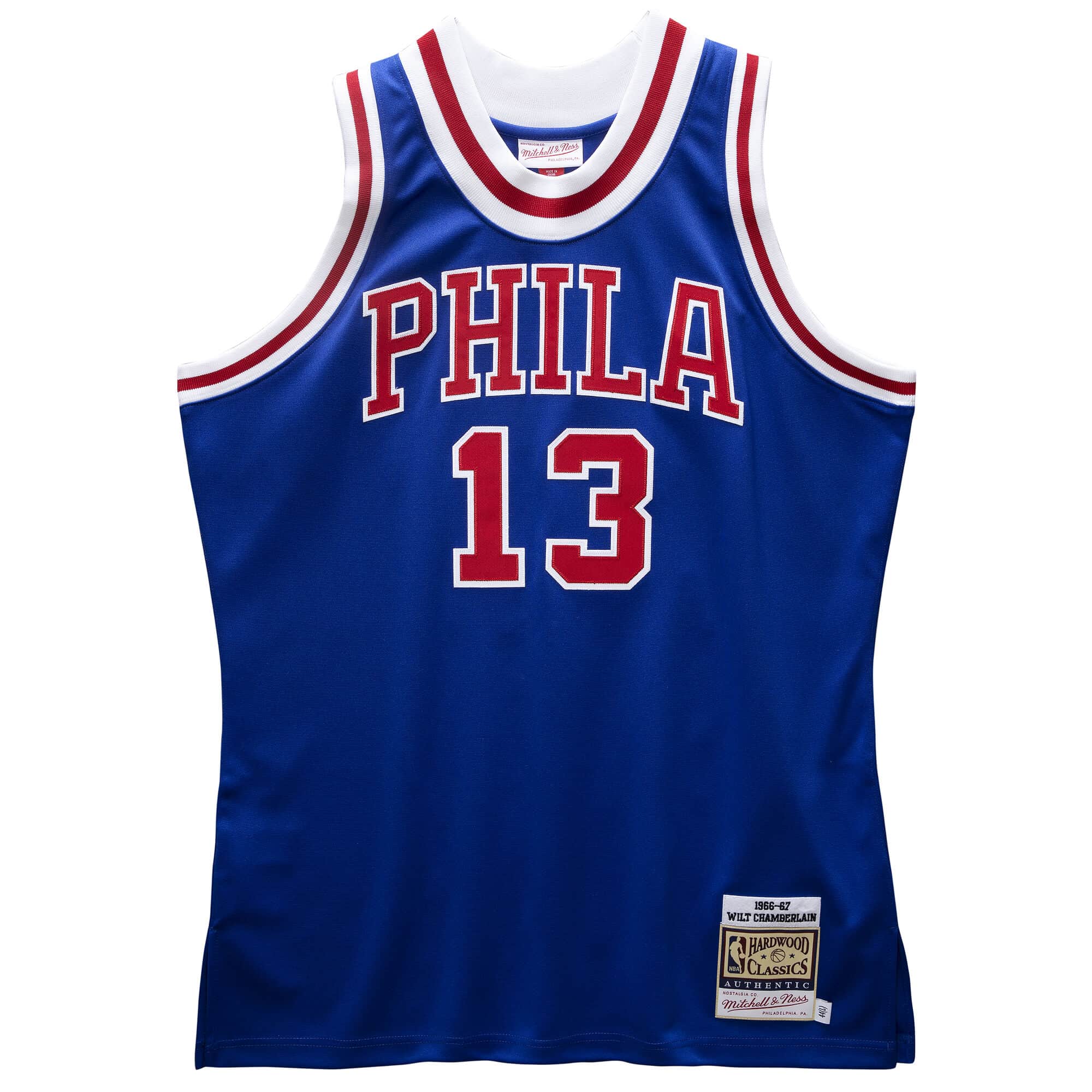 Jersey Philadelphia 76ers 1966-67 Wilt Chamberlain