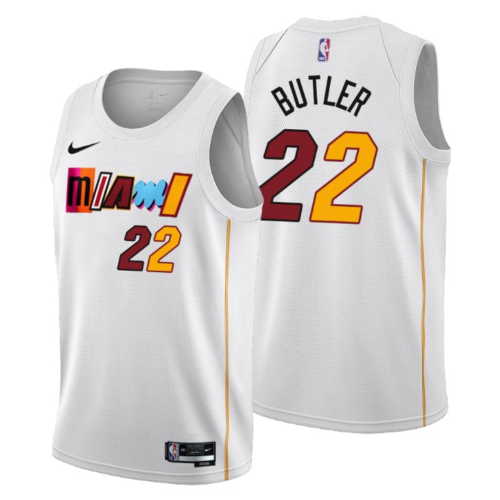 Jimmy Butler #22  Miami Heat 2022-23 White City Edition Jersey