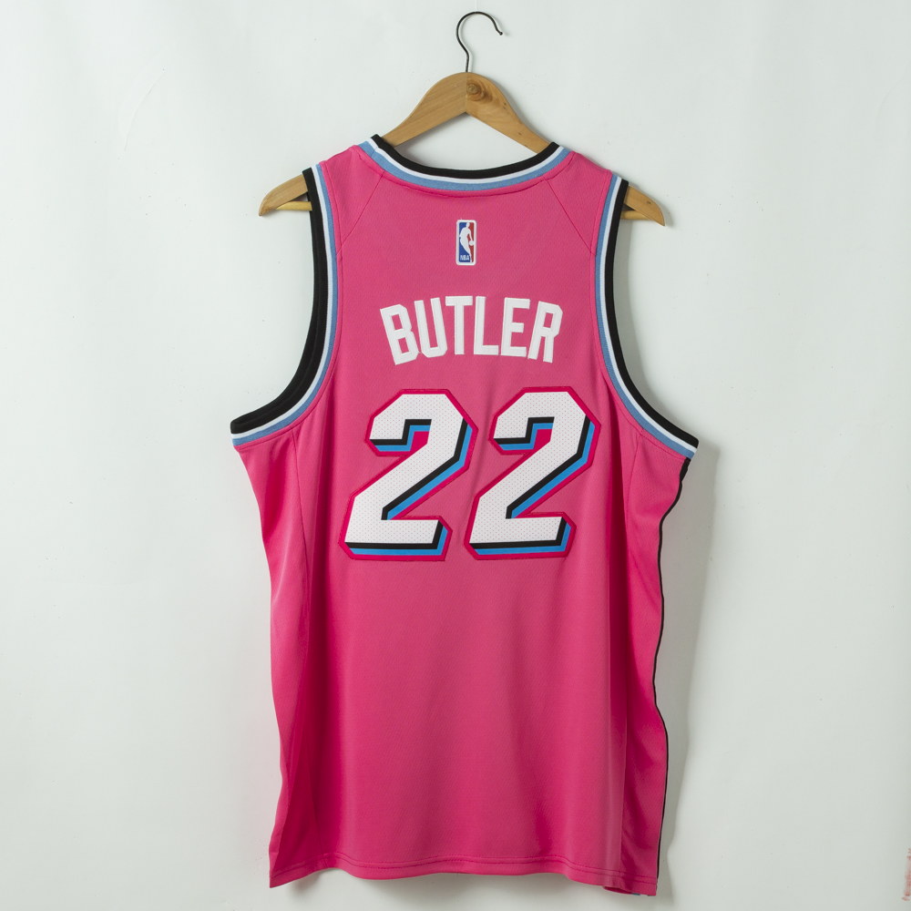 Miami Heat Jimmy Butler 22 Nba 2020 New Arrival Pink Blue Jersey.Psd2 Polo  Shirt - Bluefink