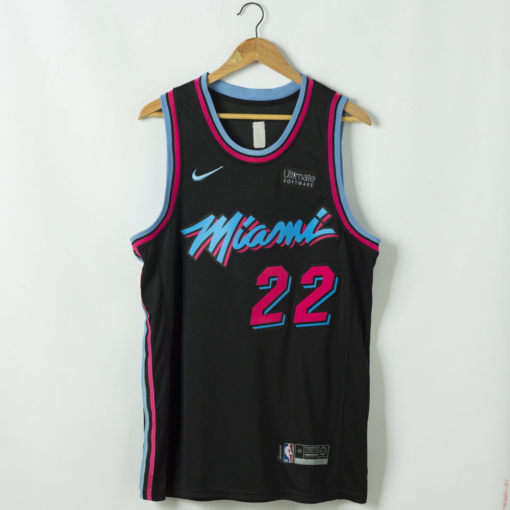 Jimmy Butler #22 Miami Heat 2020-21 Vice Night Black Swingman Jersey