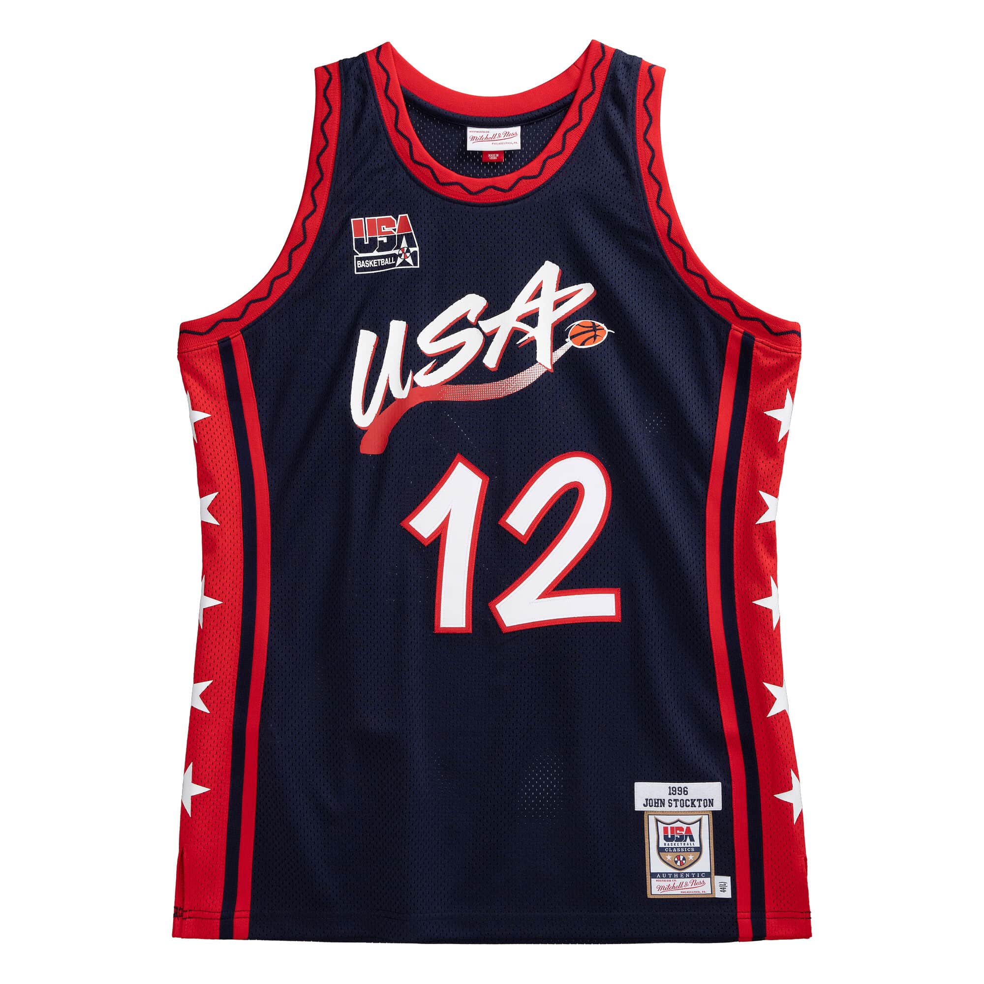 John Stockton Team USA Mens 1996-97 Jersey