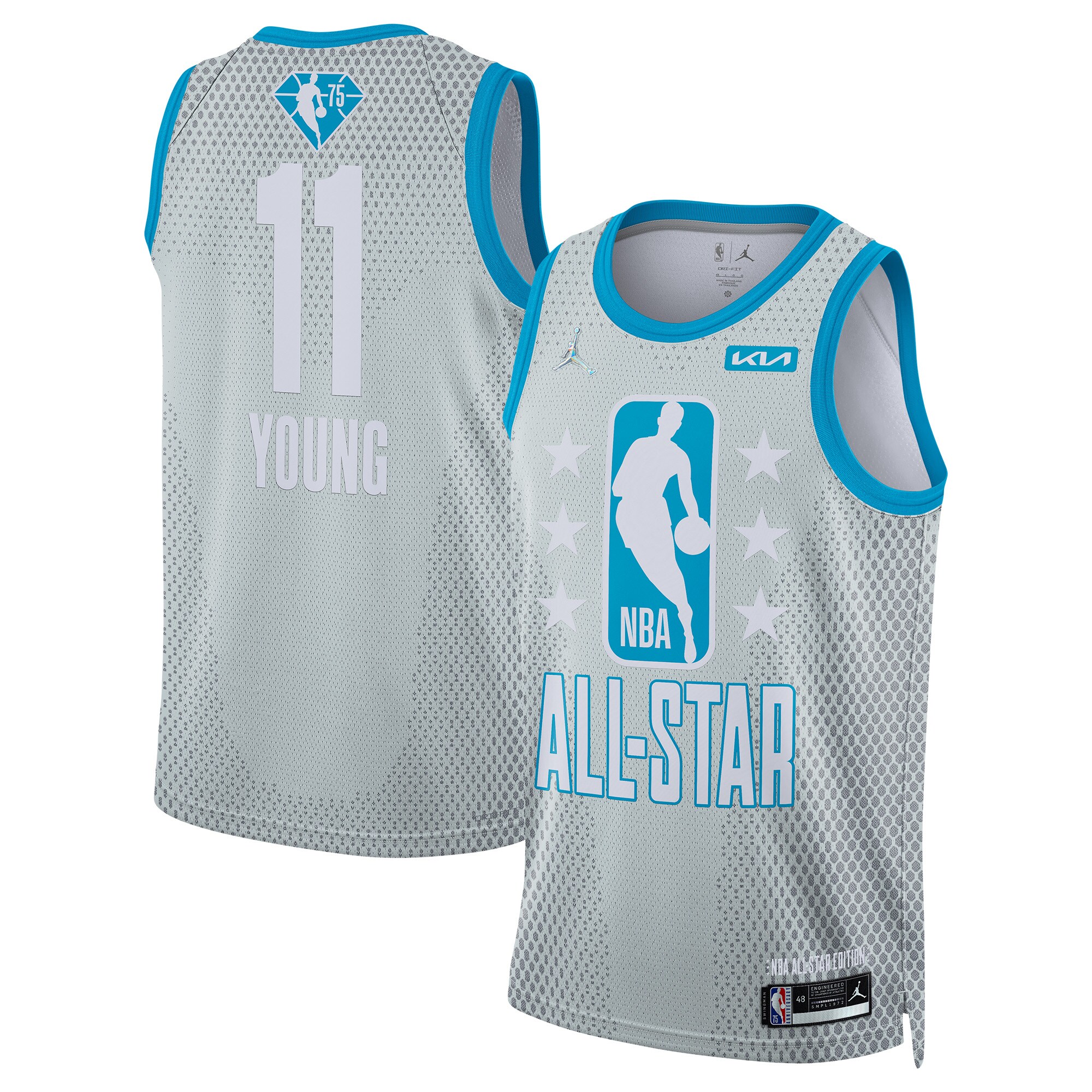 Men's Trae Young Gray 2022 All-Star Game Swingman Jersey