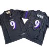 Justin Tucker 9 Baltimore Ravens Black Vapor Limited Jersey