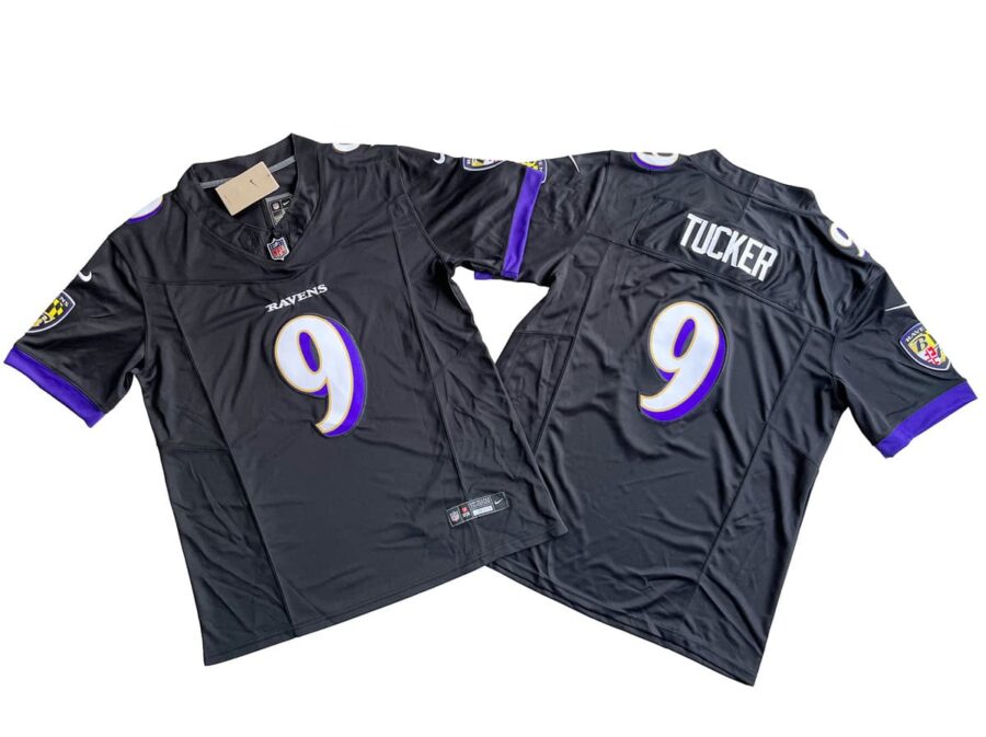 Justin Tucker 9 Baltimore Ravens Black Vapor Limited Jersey