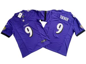 Justin Tucker 9 Baltimore Ravens Purple Vapor Limited Jersey