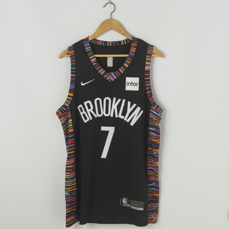 Kevin Durant 7 Brooklyn Nets 2019-20 City Black Jersey
