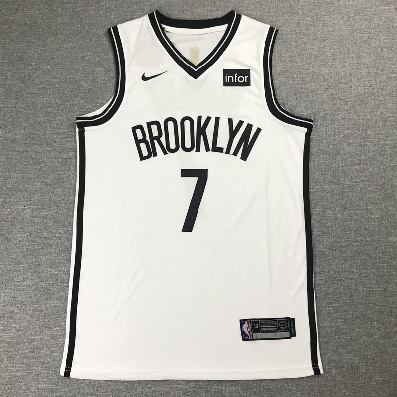 Kevin Durant 7 Brooklyn Nets 2020 White Association Swingman Jersey