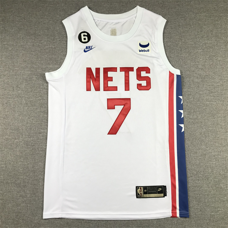 Kevin Durant Brooklyn Nets 2022-23 White Classic Edition Jersey