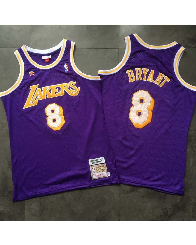 Kobe Bryant 1998 Los Angeles Lakers All Star Game Hardwood Classics Throwback Jersey