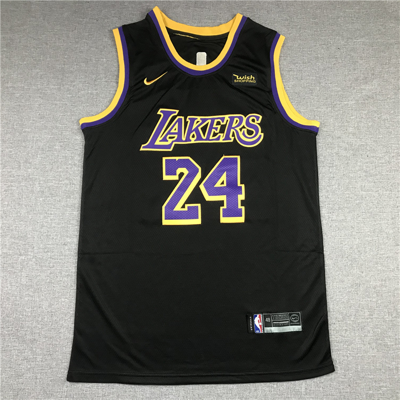 Kobe Bryant 24 Los Angeles Lakers 2021 Black Earned Edition Jersey
