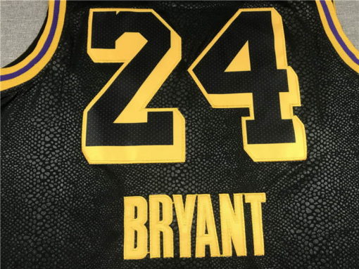 Kobe Bryant #24 Los Angeles Lakers City Edition Black Jersey With Love Path