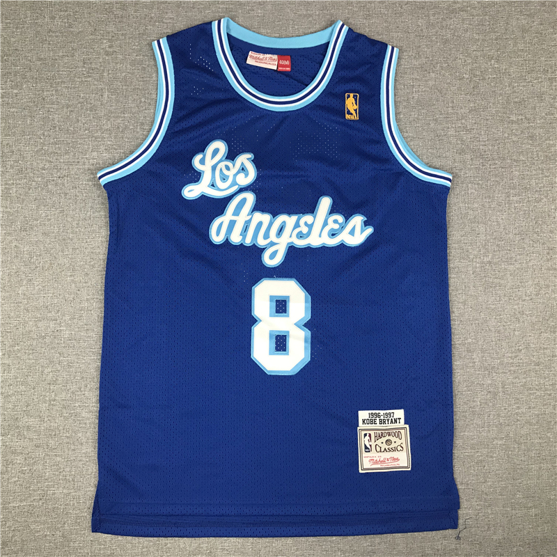 Kobe Bryant 8 Los Angeles Lakers Alternate 1996-97 Blue Jersey