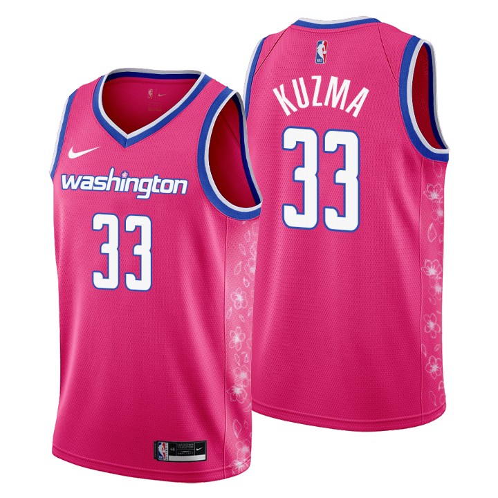 Kyle Kuzma #33 Washington Wizards 2022-23 Pink City Edition Jersey